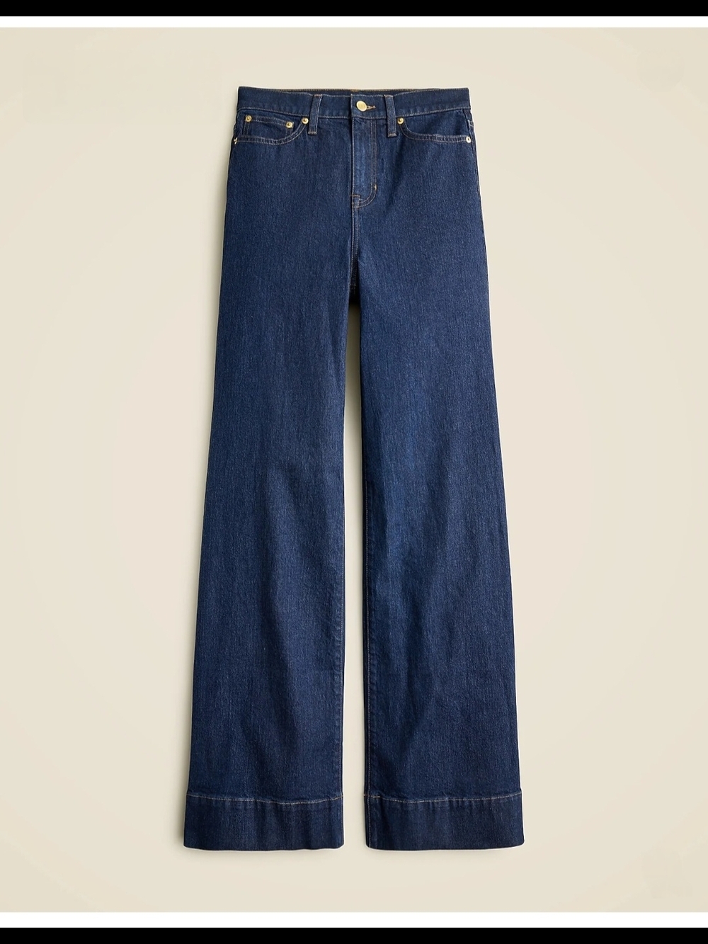 J.Crew Wide Leg Cropped Jeans Women’s Size 30 Blue High Rise Stretch Denim